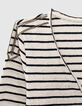 Matrozenshirt lange mouwen parels dames-2