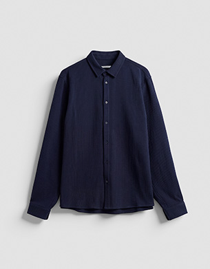 Chemise slim marine