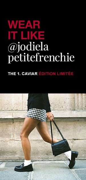 Sac THE 1 noir cuir caviar Taille S Femme