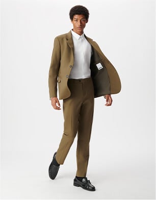 Veste de costume kaki