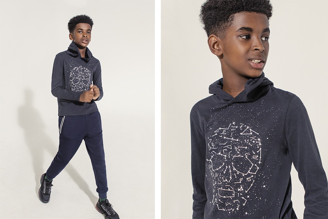 Ikks junior teen glow-in-the-dark hooded T-shirt