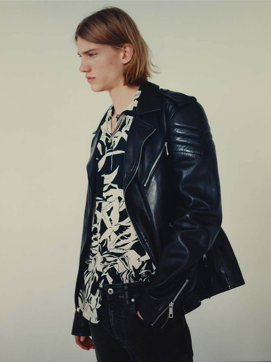 Herrenlederjacke