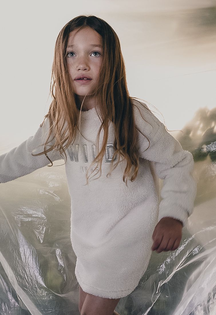 Robe blanche ikks fille deals