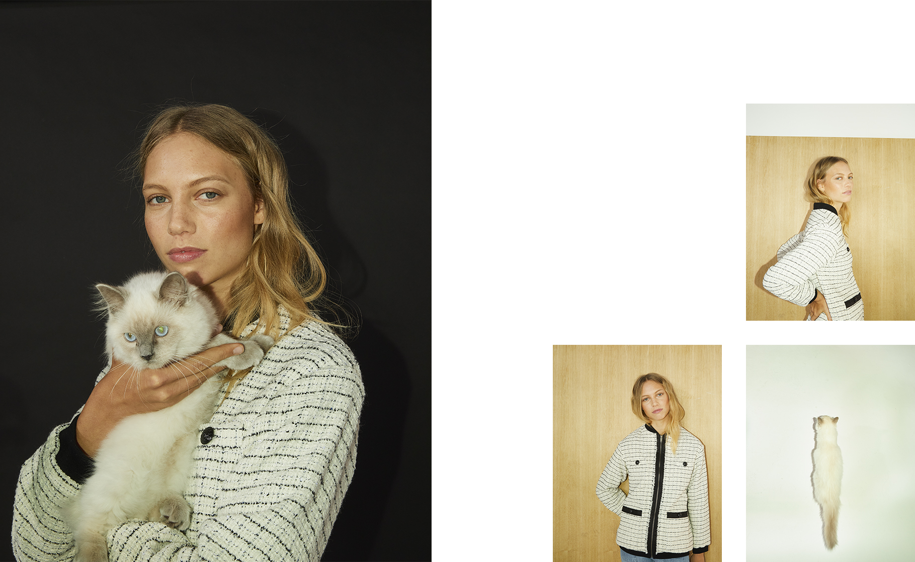 Tweed long jacket IKKS Women