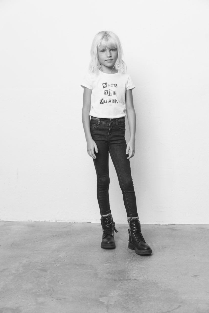 skinny jeansbroek meisjes ikks junior