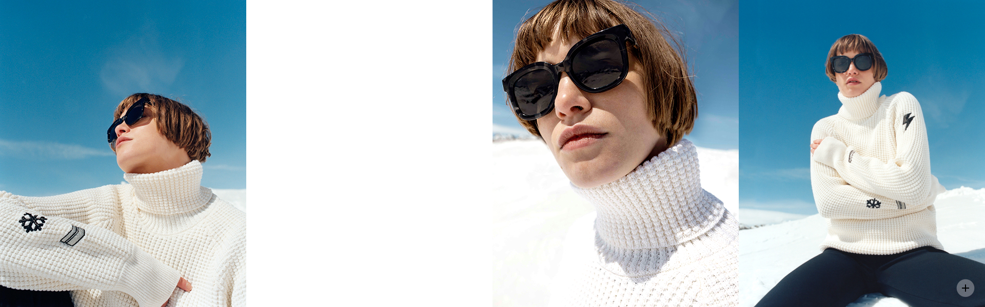 Ecru knit Rock badge IKKS x DUVILLARD sweater