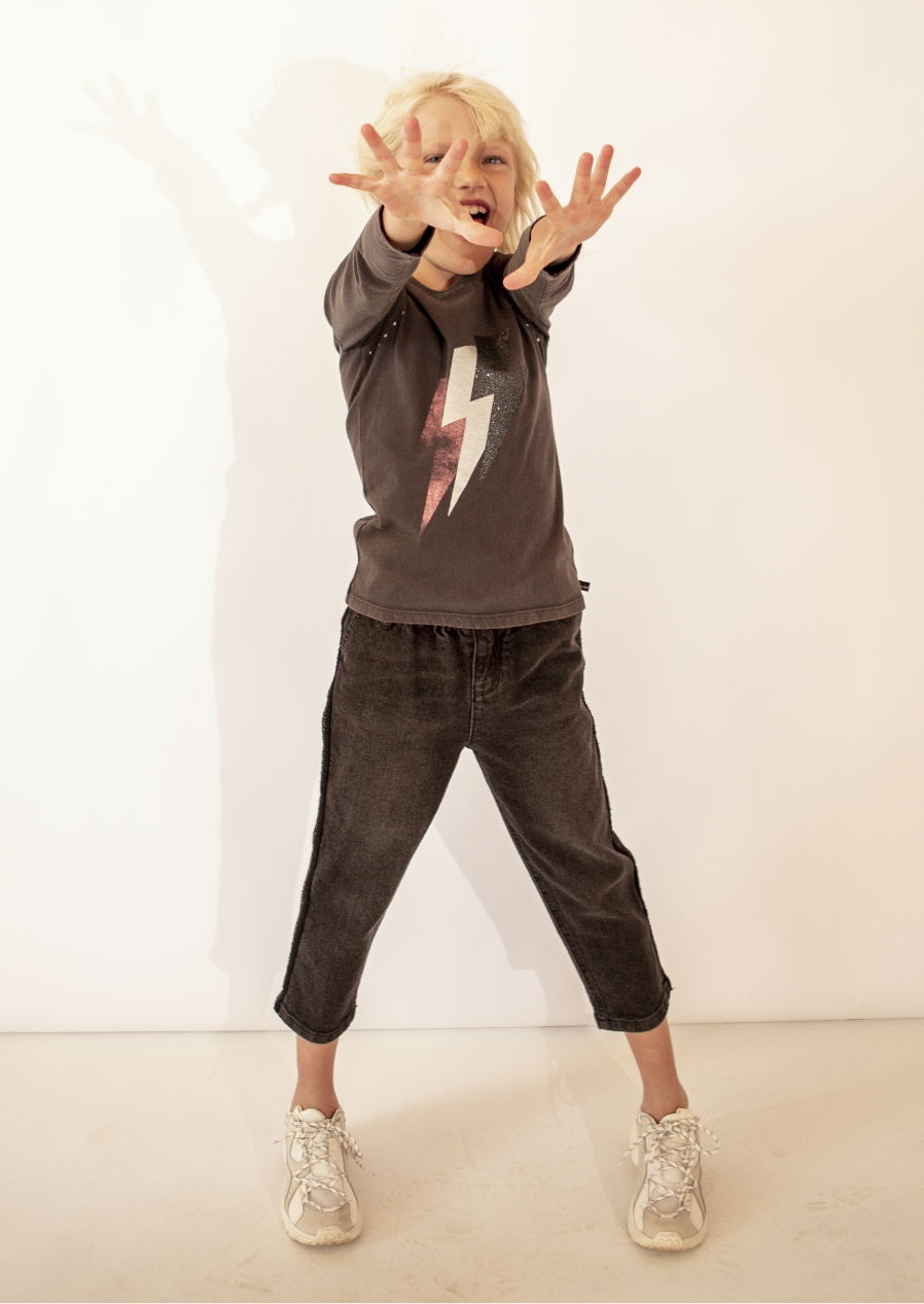 jeans meisjes denim paper bag ikks junior