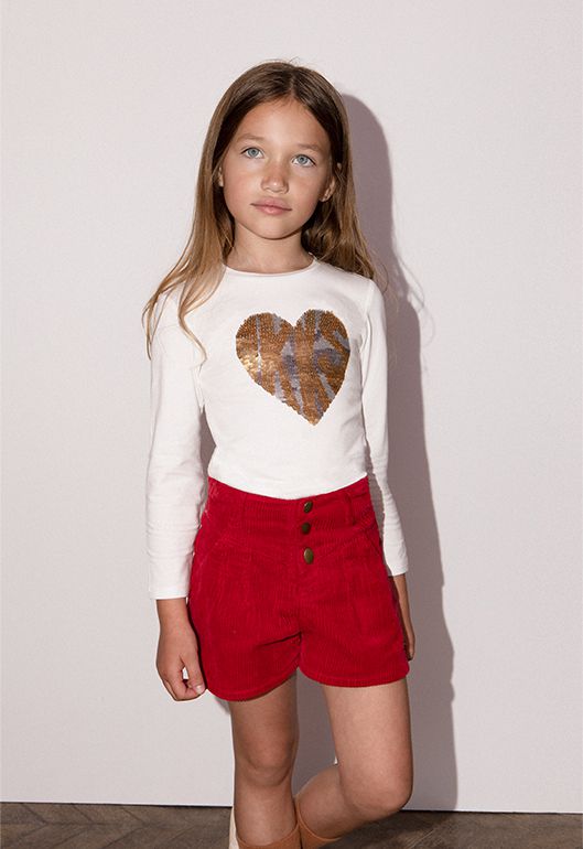 jersey rojo niña ikks