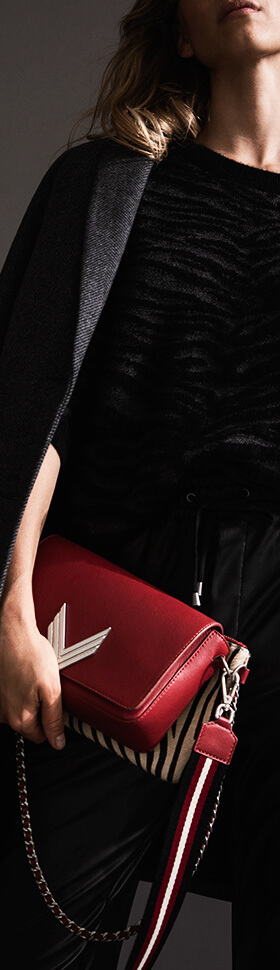 Bolsa 111 Scarlett en cuero rojo glamoroso