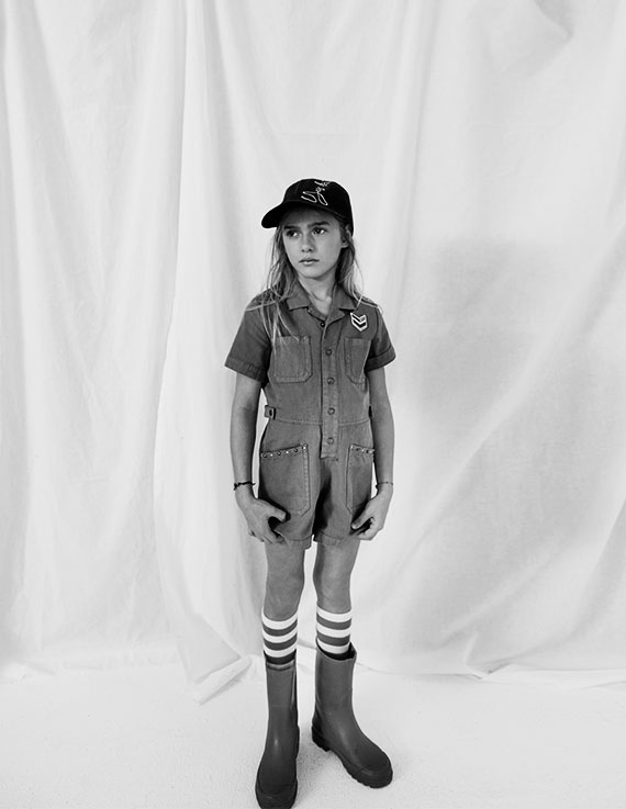Korte kaki jumpsuit korte mouwen ikks kid meisjes