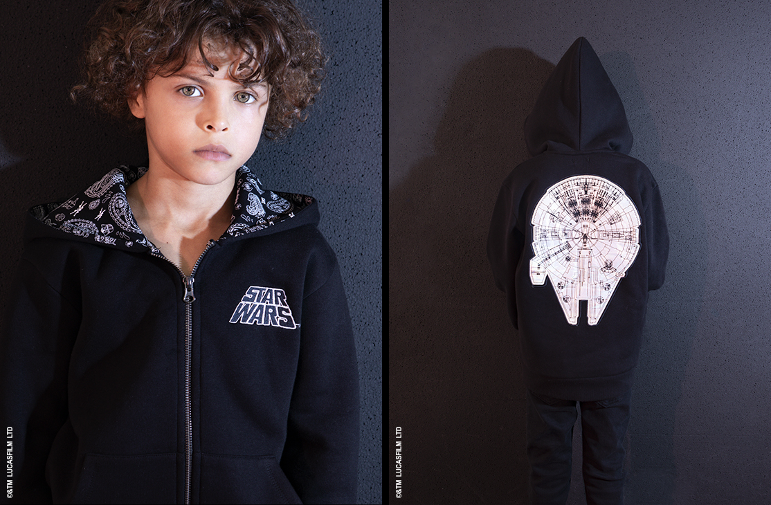 autumn winter 22 ikks Star Wars black cardigan