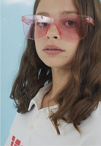 Girls’ white polo shirt IKKS SS21