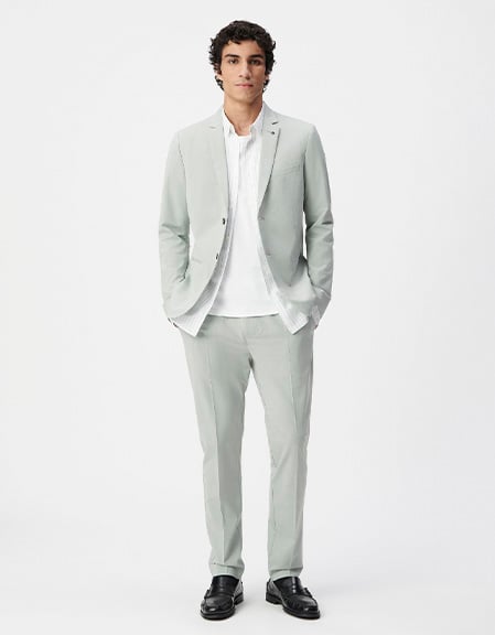 Mandelgrüne Anzughose