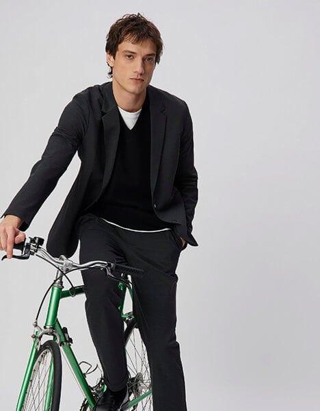 Veste de costume grise maille ULTRA MOBILITY