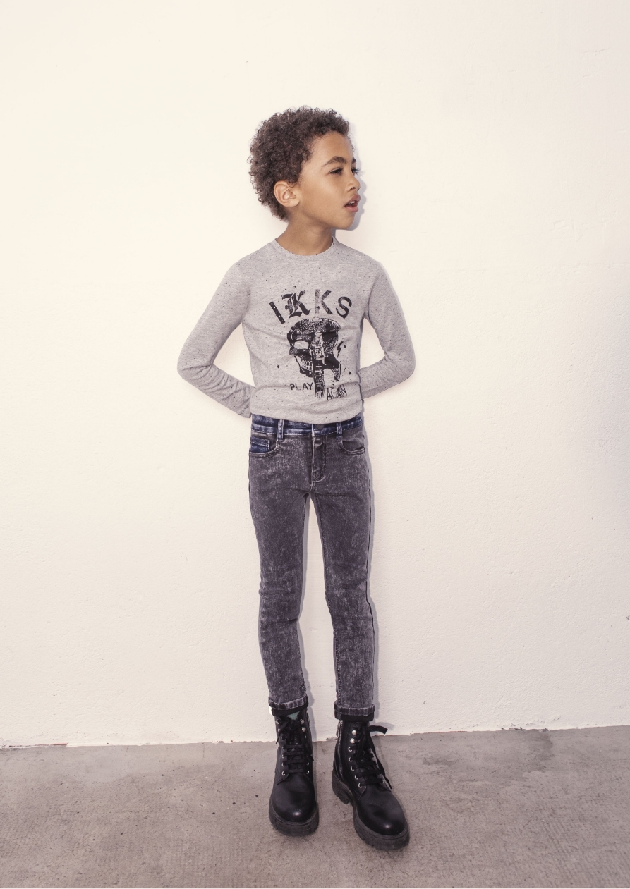 jean skinny gris denim ikks junior