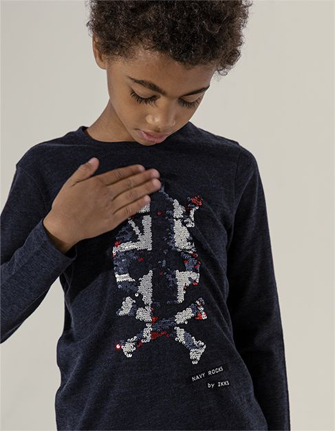 T-Shirt mit Wendepailletten Jungen IKKS