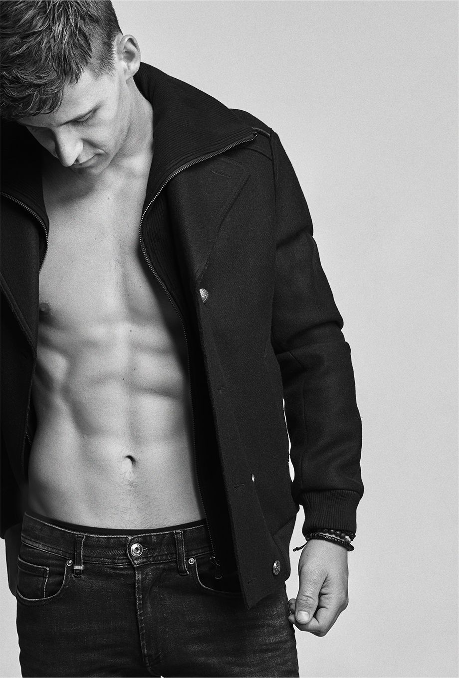 IKKS Men’s navy pea coat