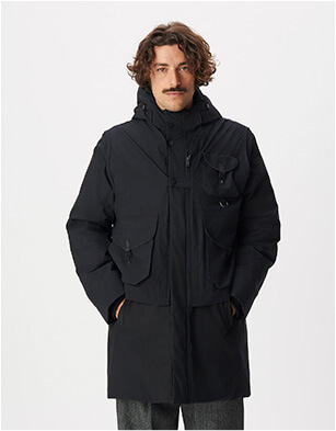 Parka 2-en-1 noire
