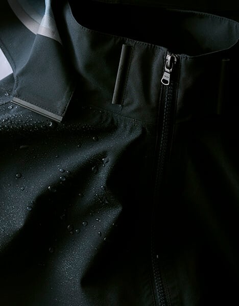 Blouson marine capuche amovible WATERPROOF