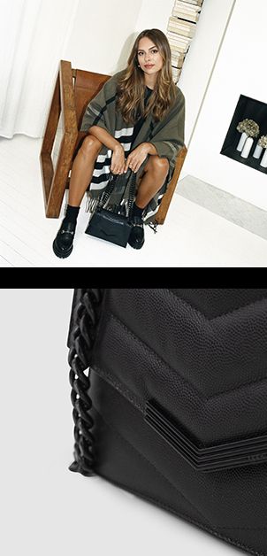 Sac THE 1 noir cuir caviar Taille S Femme