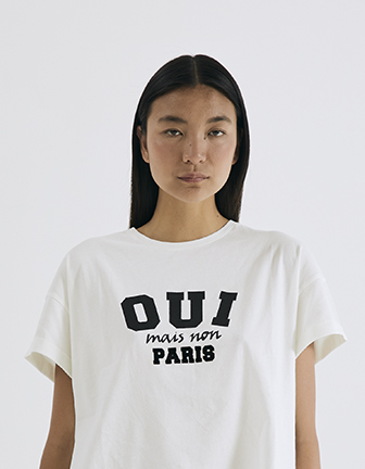 Women's off-white cotton IKKS Women