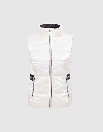Women’s ecru IKKS x DUVILLARD bodywarmer