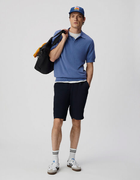 Bermuda marine seersucker DRY FAST