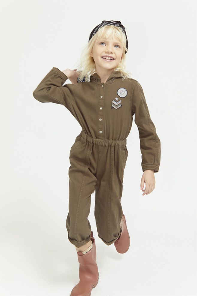 combinaison army kaki ikks fille