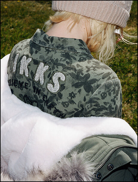IKKS kid girl camouflage playsuit