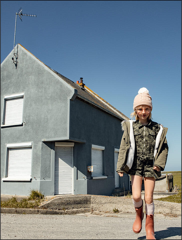 IKKS kid girl camouflage playsuit 