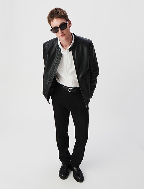 Schwarze Herrenanzughose