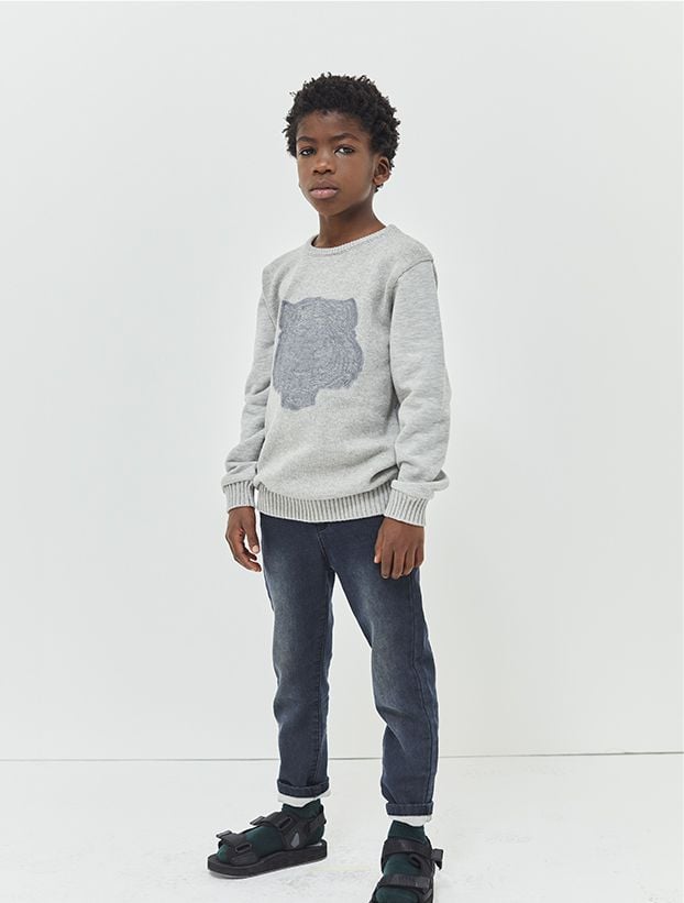 Kid boy grey sweater A/W 21