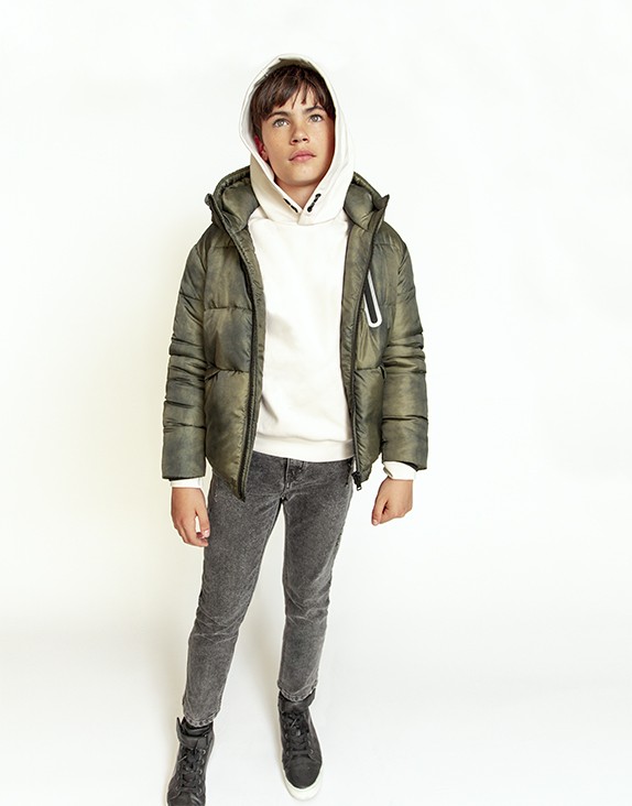 Ikks junior boy Autumn Winter 2022 camouflage padded jacket