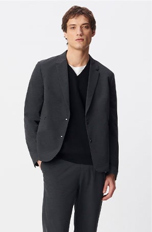 Pantalon de costume grise maille ULTRA MOBILITY Homme