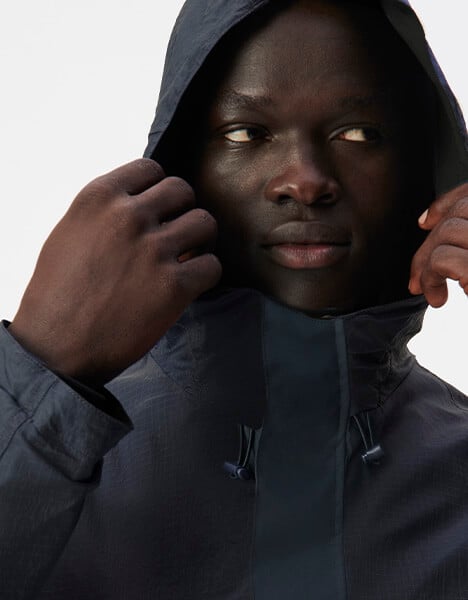 Parka légère marine WATERPROOF BREATHABLE