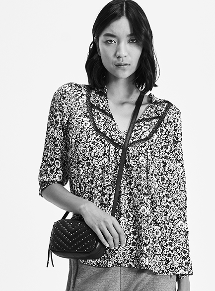 Women’s floral print silk IKKS Women
