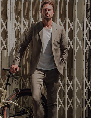 Veste de costume beige