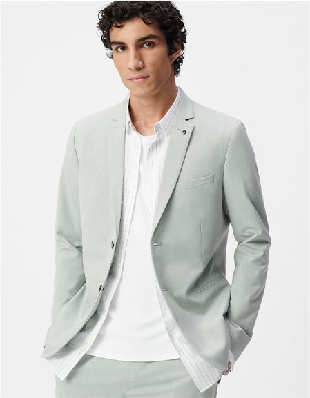 Mandelgrüne Anzugjacke