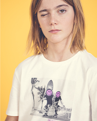 Tee-shirt SmileyWorld IKKS ado garçon