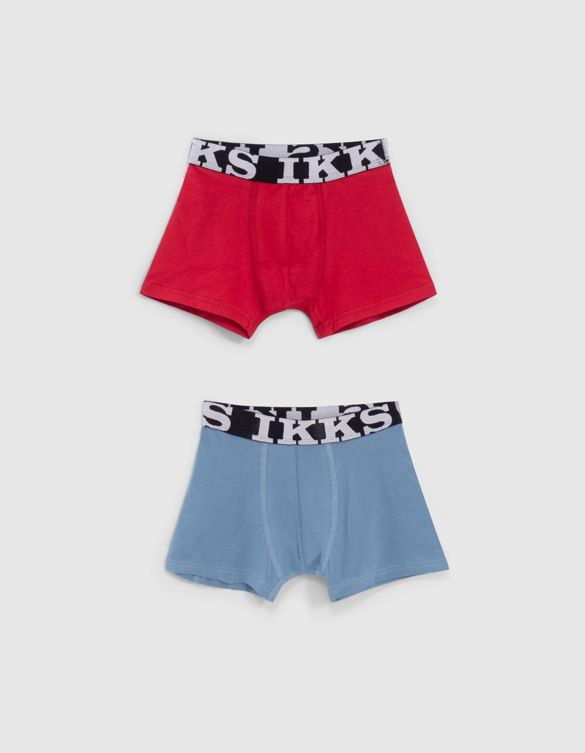 Boys’ medium red and blue boxers