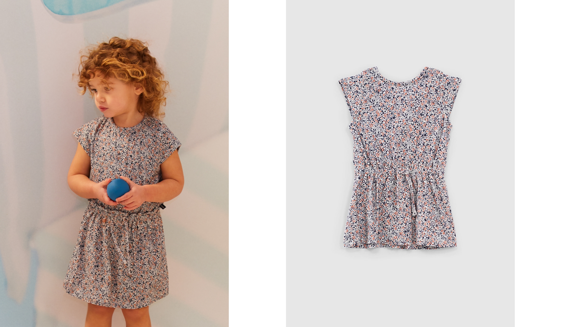 Kleid aus Ecovero® mit Blumenmuster für Babymädchen 