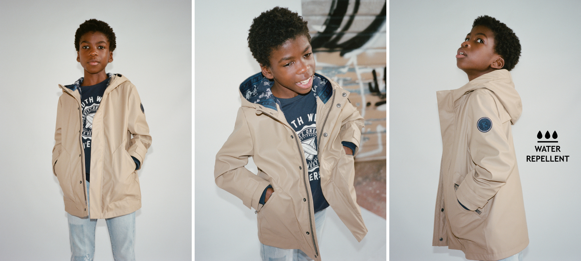 boys black parka jacket