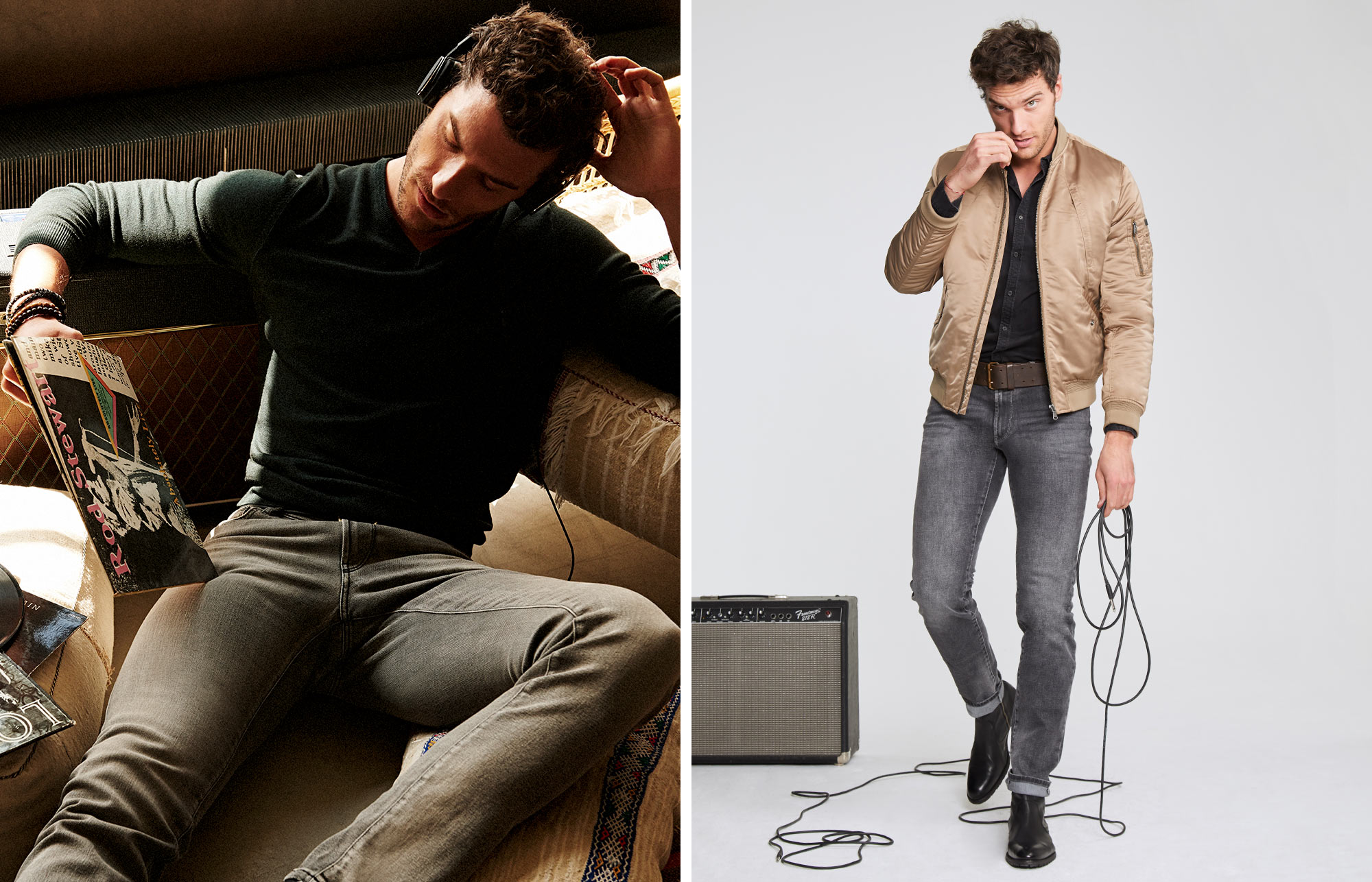 slim jeans on men